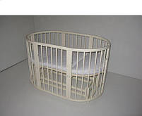 Дитяче ліжечко-трансформер з двома матрасиками, фото 7