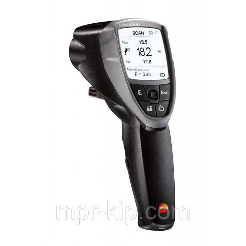 Пірометр термогігрометр Testo 835-H1 (-30...+600 °C; 0…100 %) D:S 50:1. EMS 0,10-1,00. Германия