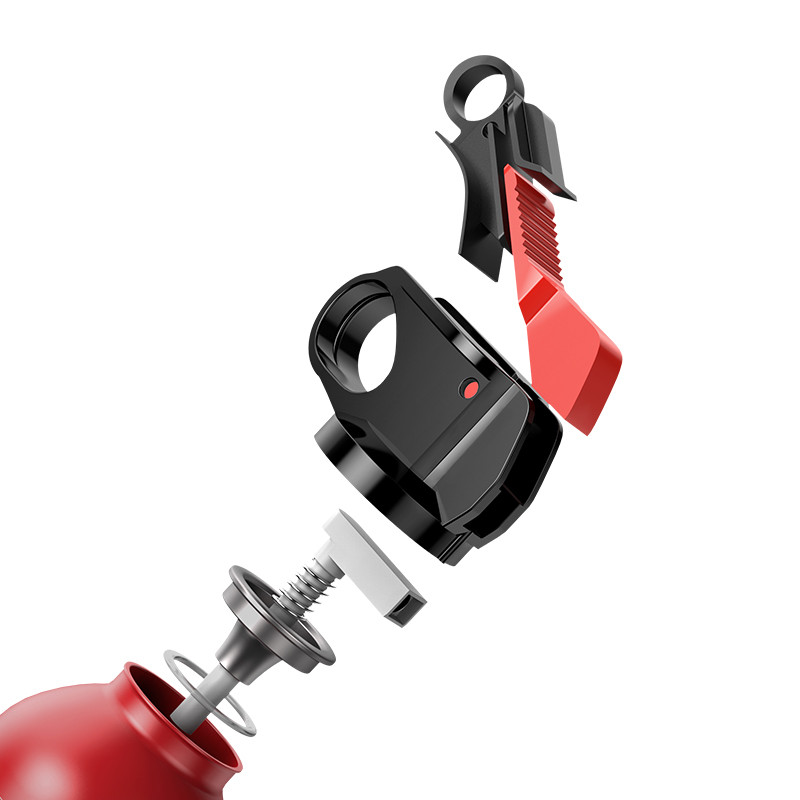 Огнетушитель автомобильный BASEUS Fire-fighting Hero Extinguisher, красный - фото 4 - id-p1205366380