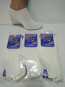 Шкарпетки жіночі сліди білі 23-25 р. (Демісезонні) Варос