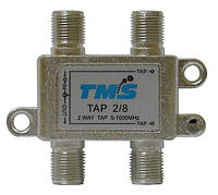 Ответвитель абонентский TAP 2/ 8 TMS (два выход -8дБ, проходной выход)