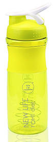 Пляшка Шейкер для Приготування Коктейлів, Спортивного Харчування, Протеїнів New Life, 760 мл Жовтий