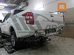 Захист заднього бампера Mitsubishi L200 (2016-) Fiat FullBack (одинарна хвиля) d70