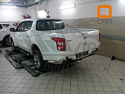 Захист заднього бампера Mitsubishi L200 (2016-)\ Fiat FullBack (куточки) d60