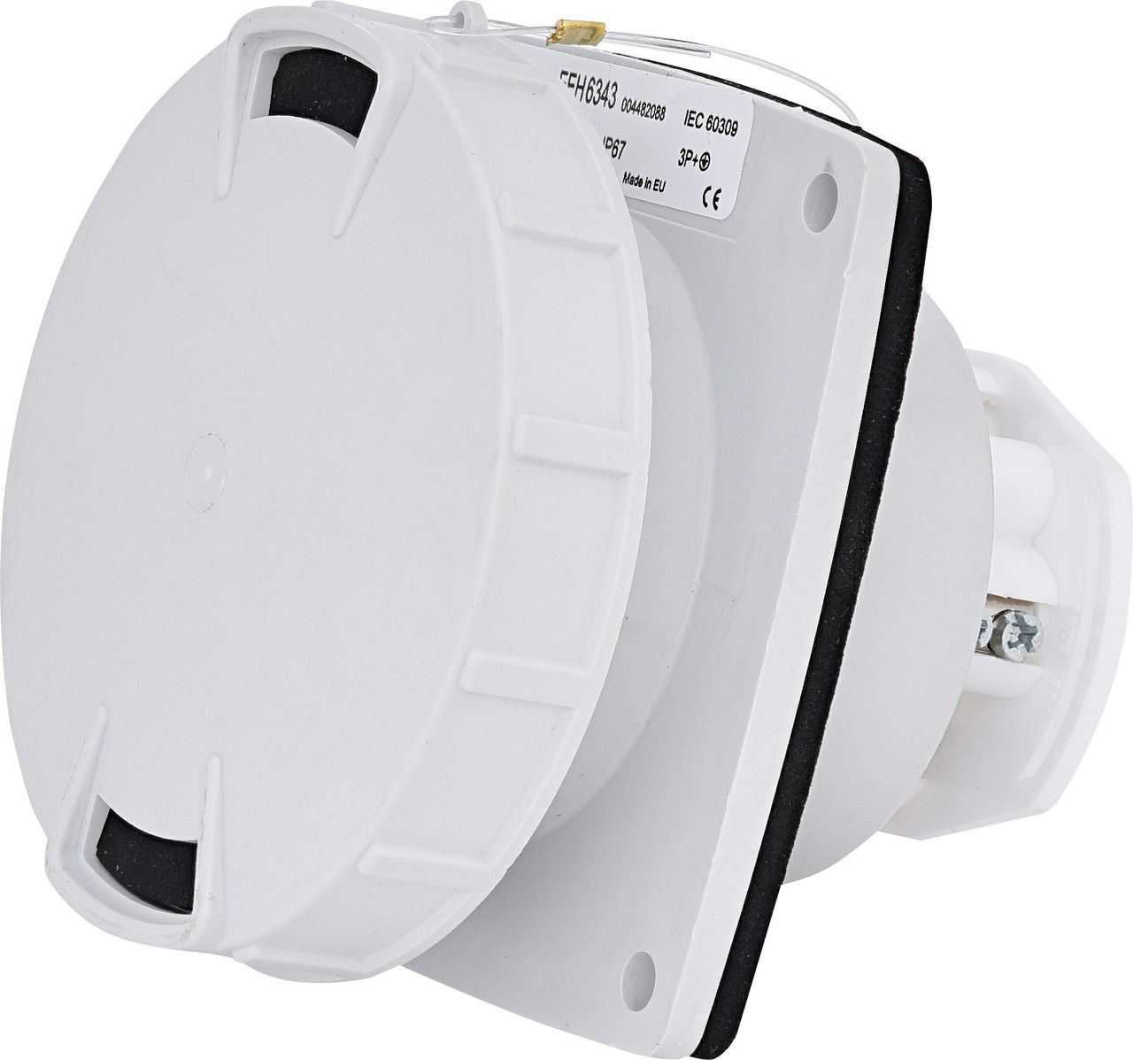 Розетка вбудована EEH-6343 IP67 (63A 400V 3P+PE) ETI 4482088, фото 1