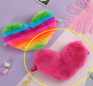 Маска для сну рожева однотонна