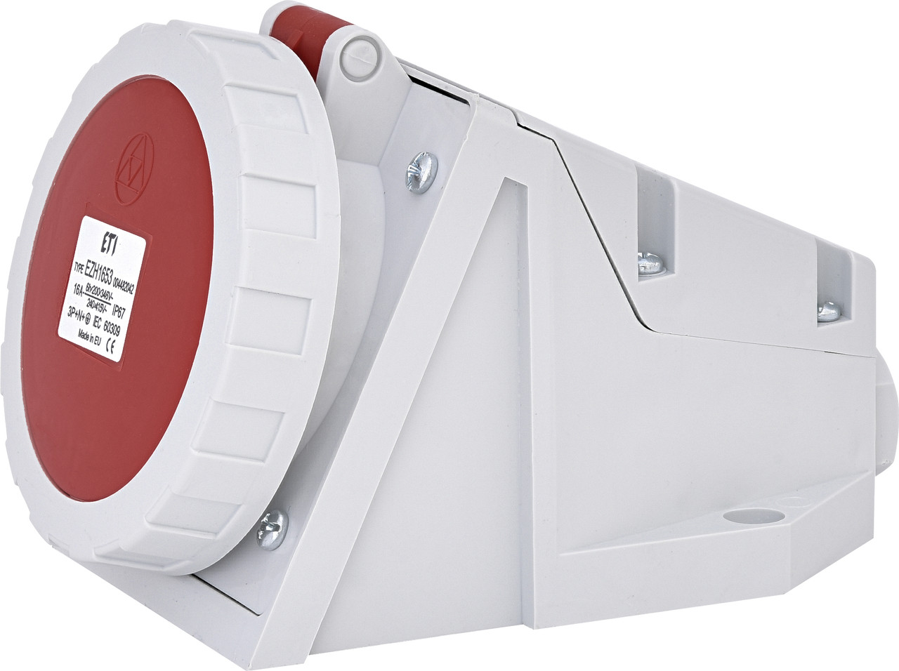 Розетка настінна EZH-1653 IP67 (16A 400V 3P+N+PE) ETI 4482042, фото 1
