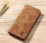 Чоловічий гаманець портмоне клатч коричневий, фото 3