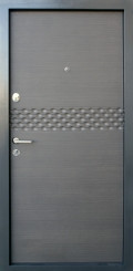 Двері вхідні металеві Qdoors Преміум Kale Сіті-М венге сірий