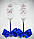 Весільні келихи синє омбре з ініціалами і коронами у стразах (уточнюйте терміни) ТІОШК-3, фото 4