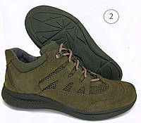 Кроссовки тактические мужские летние зеленые для ВСУ замшевые Хаки +Подарок!