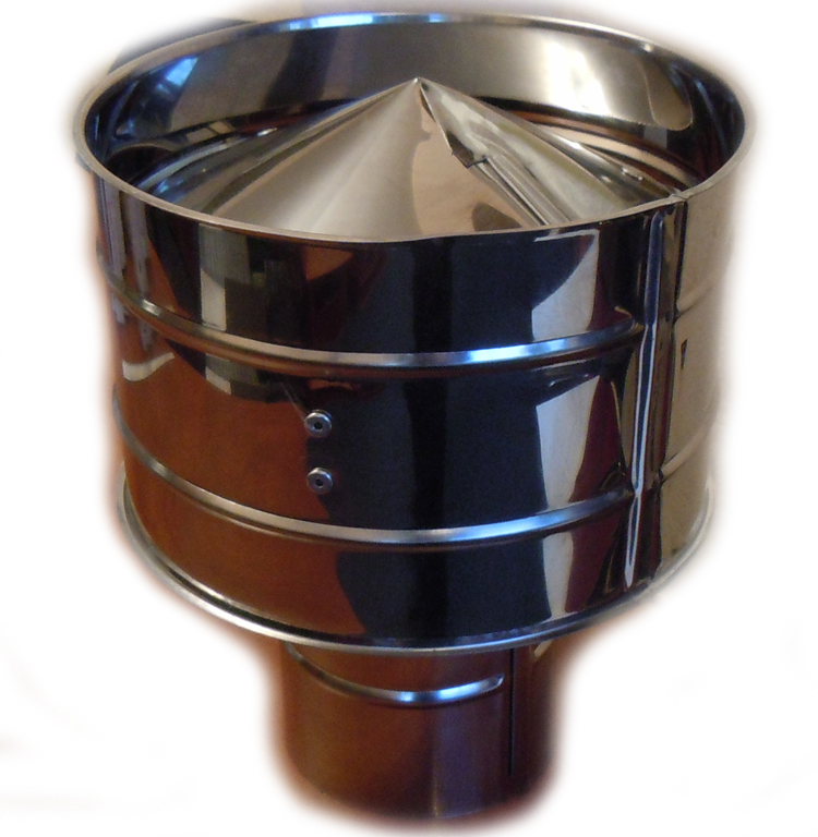 Дефлектор із неіржавкої сталі (0,6 мм) для димоходів, фото 1