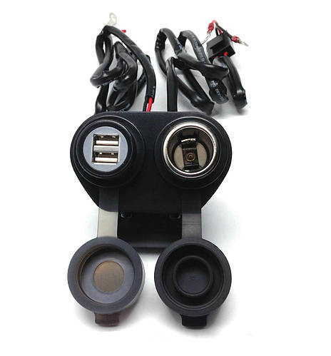 Мото зарядка подвійна Cliff-Top® Dual USB+Socket Cigarette, ціна 1581 ...