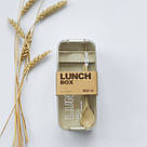 Ланч-бокс потрійний Еко "Lunch box", 900мл, бежевий, фото 6