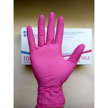 Нитриловые перчатки, 100 шт, медицинские перчатки, нестерильные, Размер М Polix PRO & MED - фото 3 - id-p1205514905