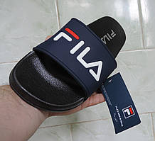 Шльопанці чоловічі Fila, сланці, пляжні шльопанці flip-flop. Синя