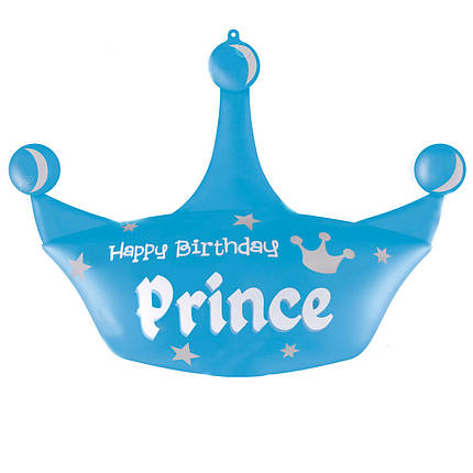 Міні-фігура 306 КИТАЙ-КТ Корона Happy Birthday Prince блакитна, фото 1