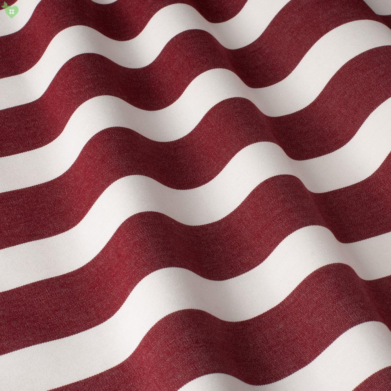 Вулична декоративна тканина смуга біла та червона 84335v7, фото 1