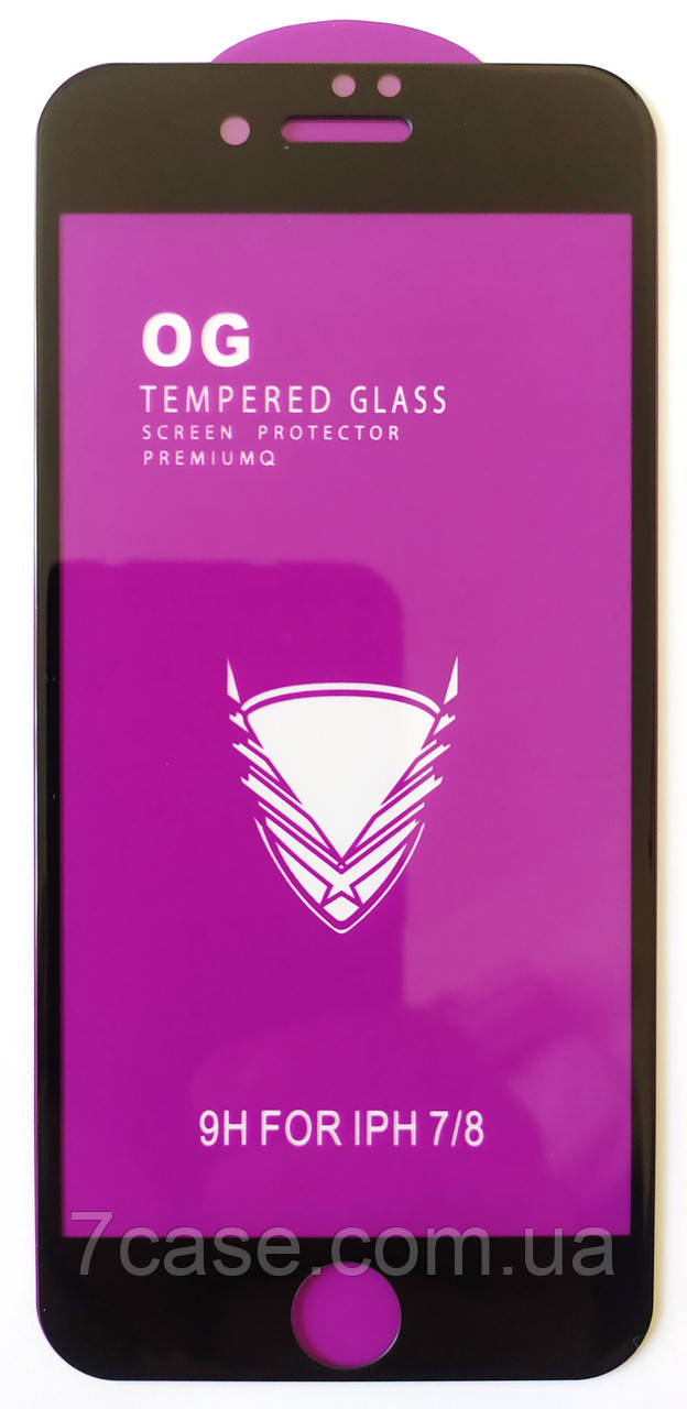 Захисне скло для Apple iPhone 7/8/SE (2020) повне проклеювання OG Tempered Glass