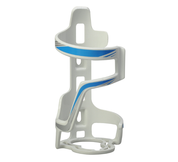 Фляготримач із горизонтальним бічним завантаженням і фіксацією горлечка з пластику SOUL TRAVEL ST-B06 БІЛИЙ+СИНІЙ, фото 1