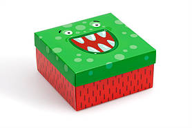 Коробка картонна подарункова, розмір: 140*140*70 мм