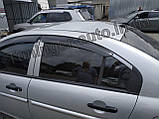 Вітровики, дефлектори вікон Hyundai Accent 2006-2010 (Autoclover/Корея), фото 4