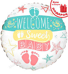 Фольговані кульки "Sweet Baby", Іспанія, Ø - 45 см