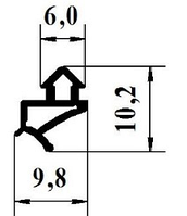 Уплотнитель для ремонта окон VEKA притвора