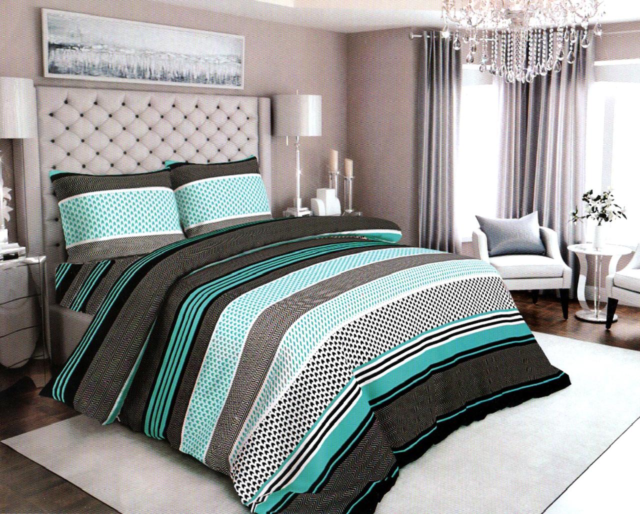 Набір постільної білизни Бязь Голд Люкс №бл244 Полуторний 150х220, фото 1