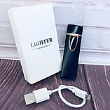 Спіральна електрична запальничка ZGP 7 сенсорна USB Black (2_009327), фото 4