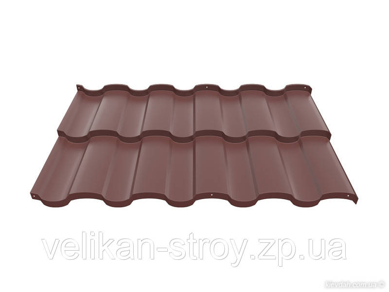 Модульна Металочерепиця BudMat Rialto X-Matt