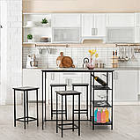 Стіл барний Чорний 1000х610х900мм Kompred OL384, фото 3