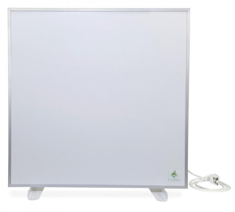 Інфрачервона нагрівальна панель ECOTEPLO AIR 1000МЕ / 1000 Вт / біла / 60 х 60 см / обігрів 15 - 20 м²