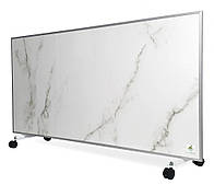 Керамічна панель ECOTEPLO AIR 1500EL із програмованим регулятором / 1500 Вт / білий мармур / 120 х 60 см / обігрів 18 - 25 м²