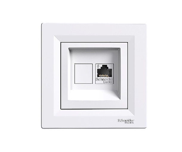 Розетка комп'ютерна UTP RJ45 6 Білий Asfora Schneider Electric EPH4700121