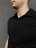 ПОДАРУНОК!! Костюм Intruder LaCosta літній чорний Чоловіча футболка поло+Музькі шорти трикотажні + Кепка, фото 8