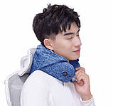 Подушка для шиї з капюшоном і навушниками Xiaomi Xiaobao with a Neck Pillow синя (STT-0575), фото 2