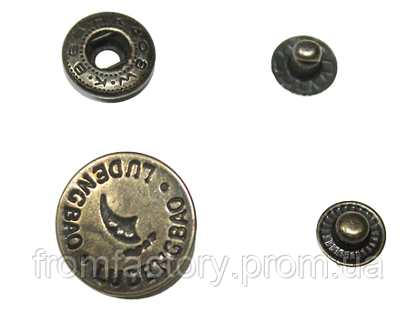 Кнопки для одягу Ludengbao 10 шт./19 мм, фото 2
