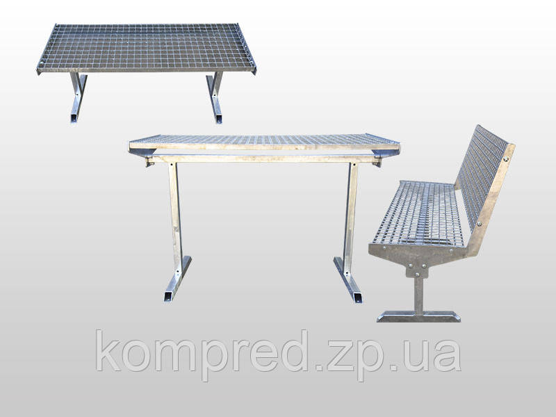 Комплект садовой мебели металлический, фото 1