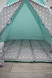 Індивідуальний набір, Вігвам сіро-м'ятний універсальний, з м'яким килимком, фото 4