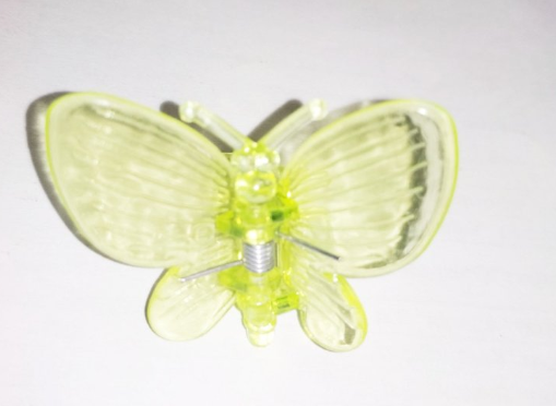 Затискач для домашніх орхідей "Метелик" жовтий, 1 шт., фото 1