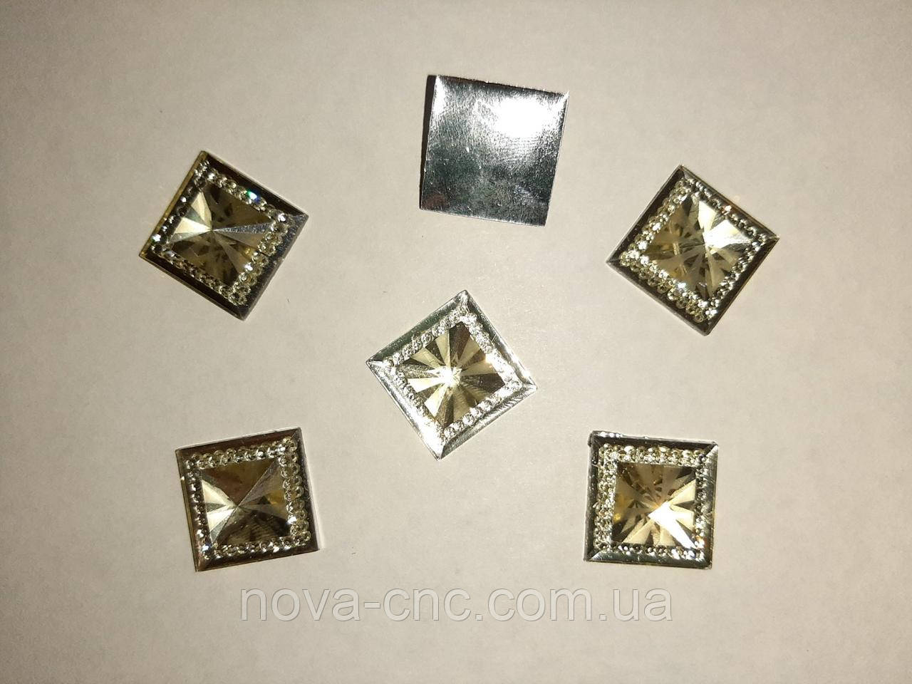 Клейові кабелі акрил "Квадрат" 17 мм 50 шт. уп