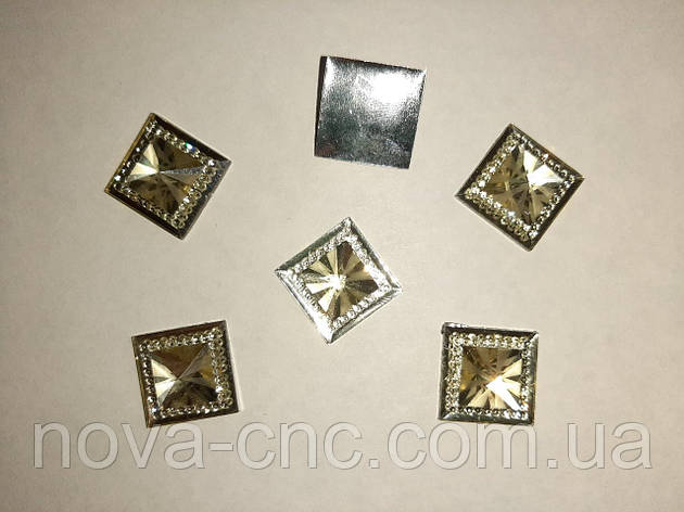 Клейові кабелі акрил "Квадрат" 17 мм 50 шт. уп, фото 1