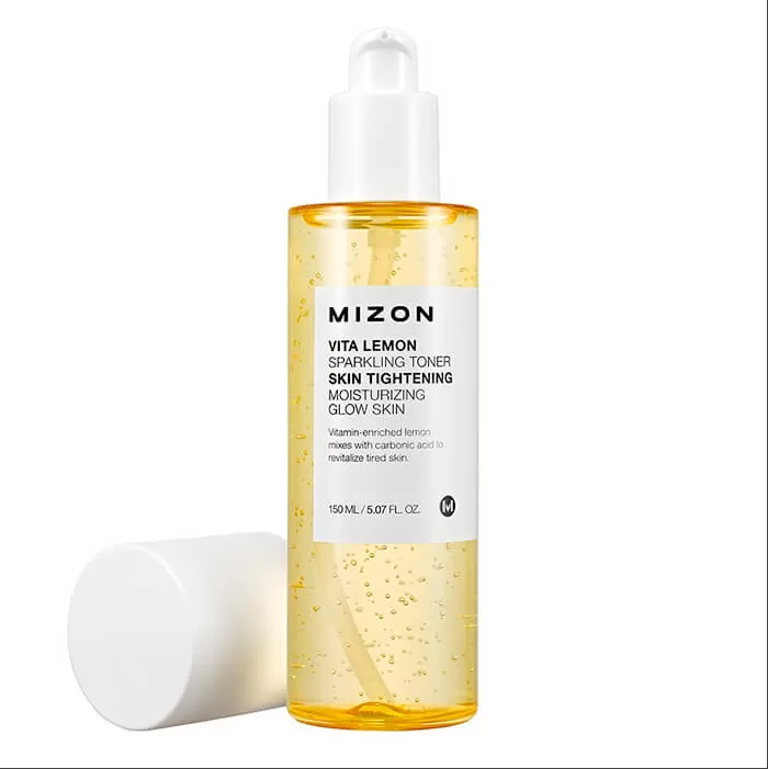 Тонер для освітлення шкіри обличчя Mizon Vita Lemon Sparkling Toner 150 мл (8809587523368), фото 1