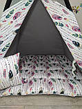 Вігвам з Пір'їнками Повний набір з м'яким килимком, фото 2