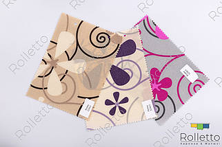 Тканинні ролети відкритого типу з тканини "Квіти", фото 2