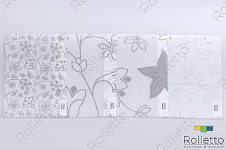 Тканинні ролети відкритого типу з тканини "Квіти", фото 3