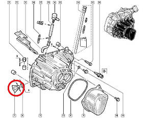 Renault (Франція) 7703075180 — Пробка картера КПП (контрольна) на Рено Сценик III, Гранд Сценик III, фото 1