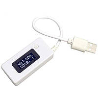 USB тестер із функцією вимірювання ємності 3-15 В/ 0,05-3,5 А
