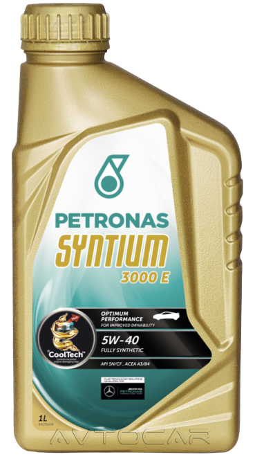 Масло Petronas Syntium 3000 E 5W40 упаковка 1 литр 70134E18EU